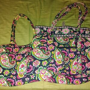 Vera Bradley: Tote & Handbag Bundle, Petal Paisley Bundle, Retired Pattern